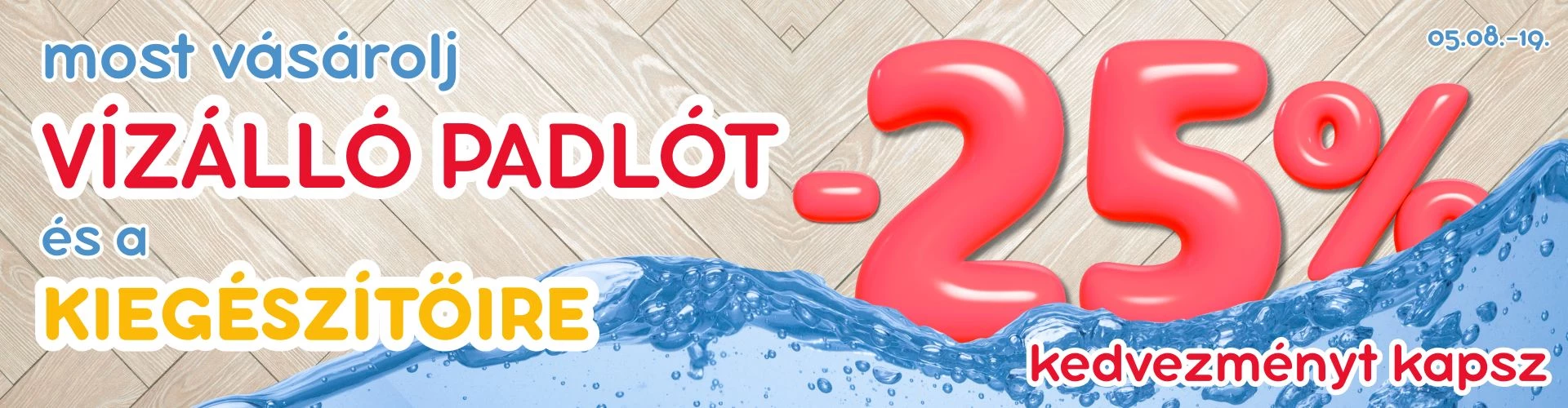 vízálló padló akciók