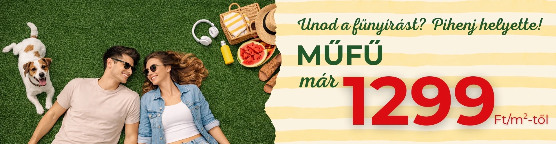 Műfű akciók