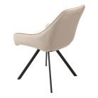 AS130 - Forgó étkezőszék - Latte bársony