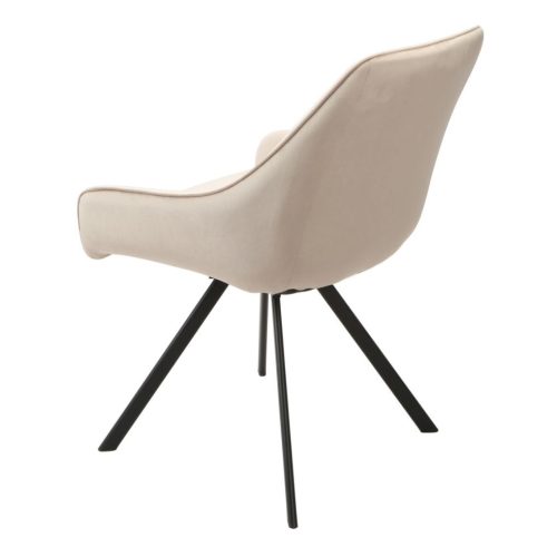 AS130 - Forgó étkezőszék - Latte bársony