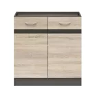 JUNONA LINE - DK2D/80/82 - Mosogatószekrény elem (Sonoma tölgy/wenge)