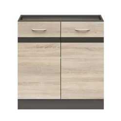   JUNONA LINE - DK2D/80/82 - Mosogatószekrény elem (Sonoma tölgy/wenge)