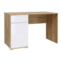 BRW ZELE - Íróasztal (wotan tölgy/fényes fehér) BIU/120