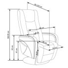 PULSAR - Fűthető masszázsfotel (bézs)