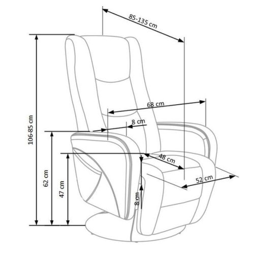 PULSAR - Fűthető masszázsfotel (bézs)