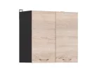 JUNONA LINE - G2D/60/57 - Felsőszekrény elem (Sonoma tölgy/wenge)