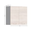 JUNONA LINE - G2D/60/57 - Felsőszekrény elem (Sonoma tölgy/wenge)