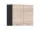 JUNONA LINE - G2D/80/57 - Felsőszekrény elem (Sonoma tölgy/wenge)
