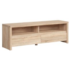 BRW KASPIAN 2 fiókos magas tv-állvány sonoma tölgy