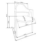 K247- Étkezőszék (szürke)