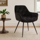 CHERRY Velvet - Étkezőszék (Fekete)