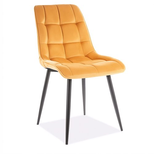 CHIC Velvet Szék (fekete/Curry)