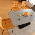 CHIC Velvet Szék (fekete/Curry)