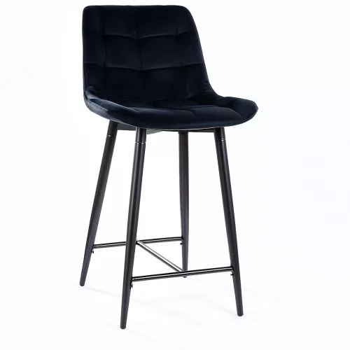 CHIC H-2 Velvet Bárszék (Fekete)