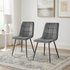 MILA Velvet - Étkezőszék (Szürke)