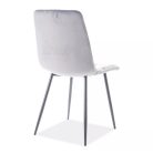 MILA Velvet - Étkezőszék (Szürke)