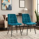 MILA Velvet - Étkezőszék (Türkiz)