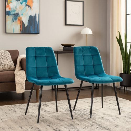 MILA Velvet - Étkezőszék (Türkiz)