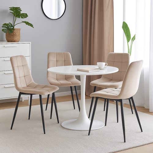 MILA Velvet - Étkezőszék (Bézs)