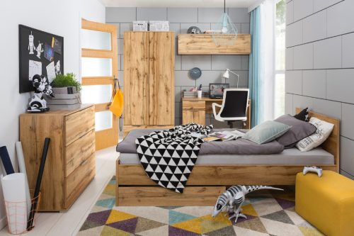 BRW ZELE - Komód (wotan tölgy) KOM2D3S