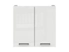 JUNONA LINE - G2D/60/57 - Felsőszekrény elem (fényes krétafehér/fehér)