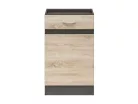 JUNONA LINE - D1D/50/82_L - Alsószekrény elem, balos (Sonoma tölgy/wenge)