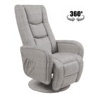 PULSAR 2 - Fűthető masszázsfotel (szürke szövet)