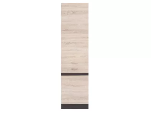 JUNONA LINE - D2D/50/195-L - Magasszekrény elem, balos (Sonoma tölgy/wenge)