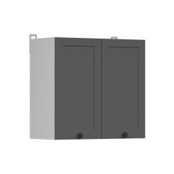  JUNONA LINE - G2D/80/57 - Felsőszekrény elem (grafit/fehér)