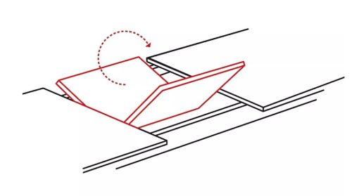 GASTON - Bővíthető étkezőasztal - (fekete/artisan tölgy)