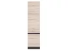 JUNONA LINE - D2D/50/195-P - Magasszekrény elem, jobbos (Sonoma tölgy/wenge)