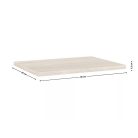 JUNONA LINE Munkalap 80x60 cm - Sonoma tölgy