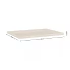 JUNONA LINE Munkalap 80x60 cm - Sonoma tölgy