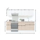 Sonia 2 konyha 240 matt fehér/ barrique tölgy