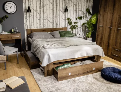 BRW NEPO PLUS LOZ3S/160 opcja ágyneműtartó 3 darabos, dab monastery