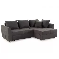 GROOMER - univerzális sarokkanapé - sötétszürke