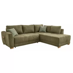 Lunga univerzális sarokkanapé - olajzöld