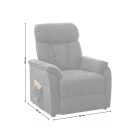 Dora relax fotel - szürke