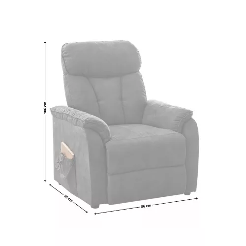 Dora relax fotel - szürke