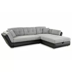 Lava ágyazható sarokkanapé -fekete-szürke
