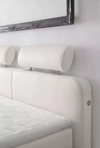 Gina boxspring ágy - 180 cm - fehér