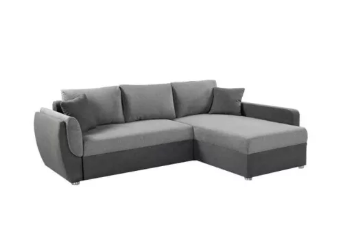 Sebastino univerzális sarokkanapé - szürke/fekete