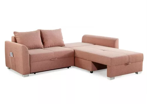 GROOMER - univerzális sarokkanapé - Korall rózsaszín