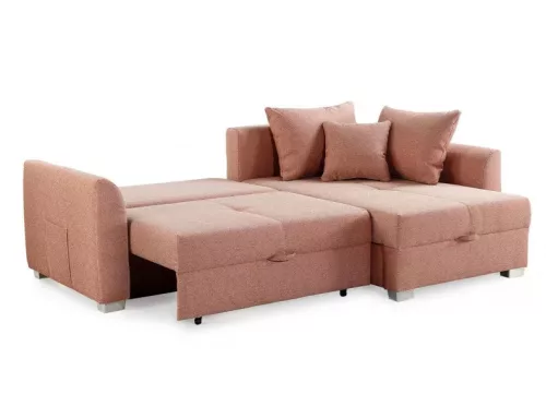 GROOMER - univerzális sarokkanapé - Korall rózsaszín