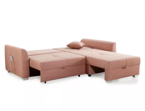 GROOMER - univerzális sarokkanapé - Korall rózsaszín