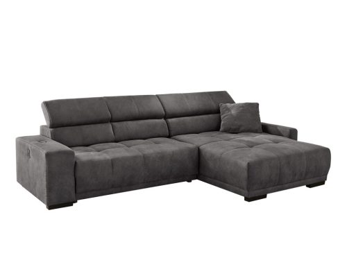 MILES relax kanapé - kord hatású sötétszürke