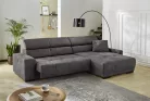MILES relax kanapé - kord hatású sötétszürke