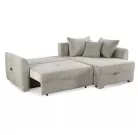 GROOMER - univerzális sarokkanapé - Kordhatású világos gríz