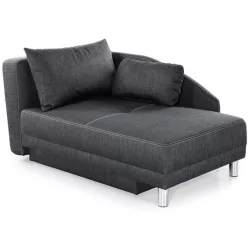 Boy fotelágy minta nélküli párnával - antracit