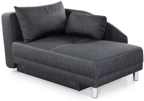 Boy fotelágy minta nélküli párnával - antracit